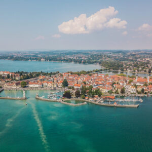 Luftaufnahme von Lindau am Bodensee